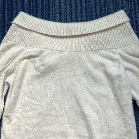 Stella McCartney Off the Shoulder Sweater Dress in Ivory | Size 38 - Picture 10 of 13